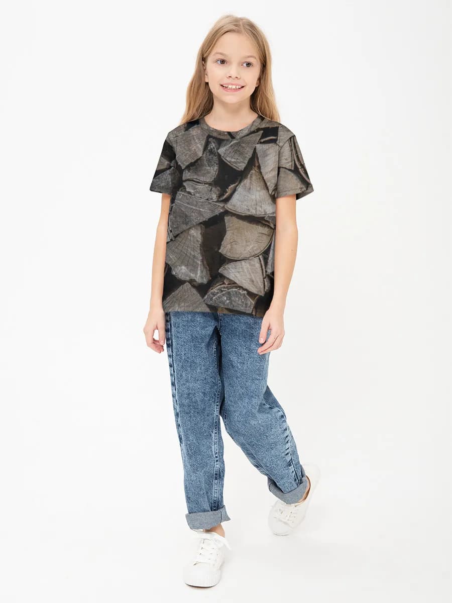 Children's cotton T-shirt (for girls. Copy)