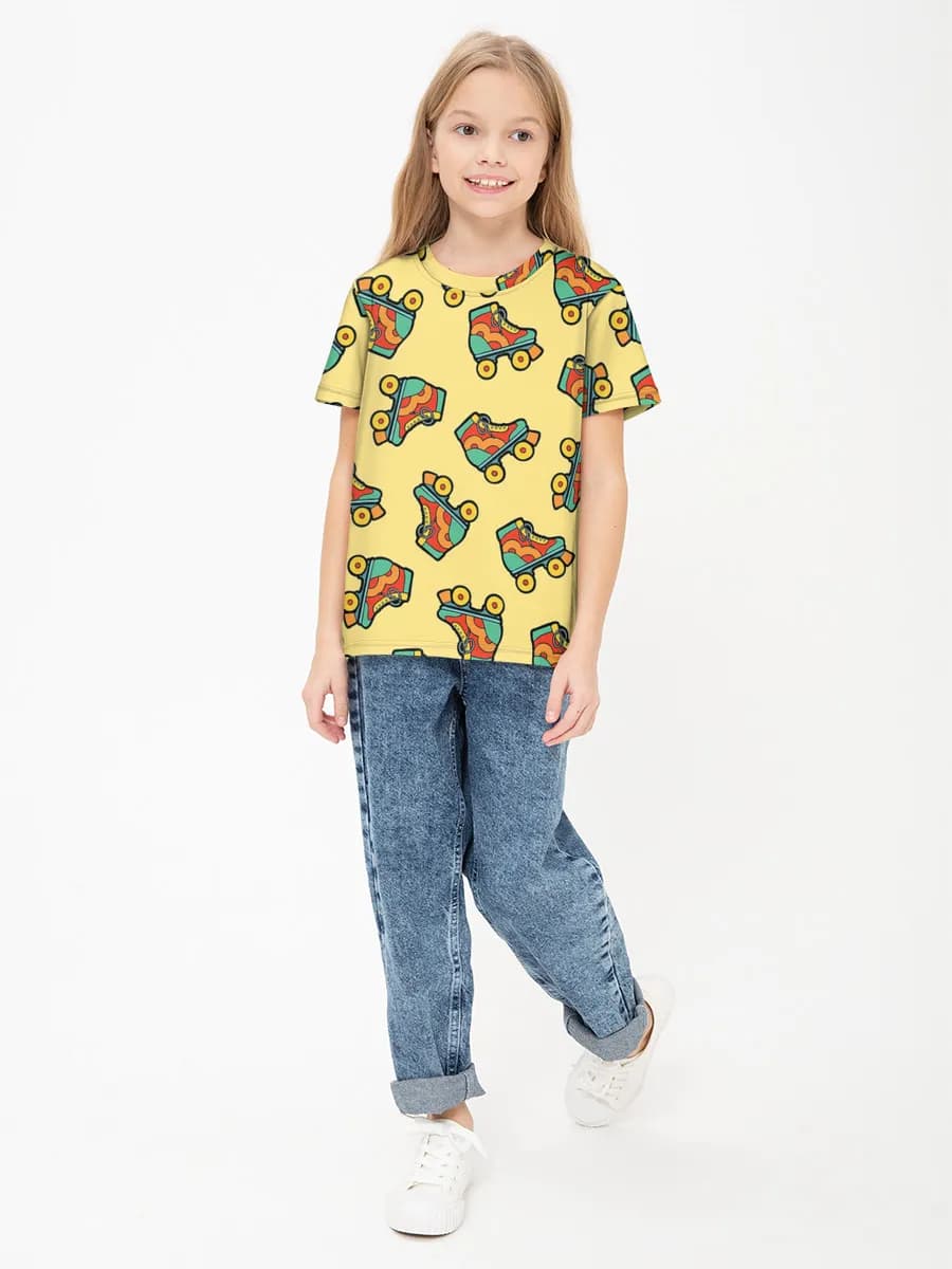 Children's cotton T-shirt (for girls. Copy)