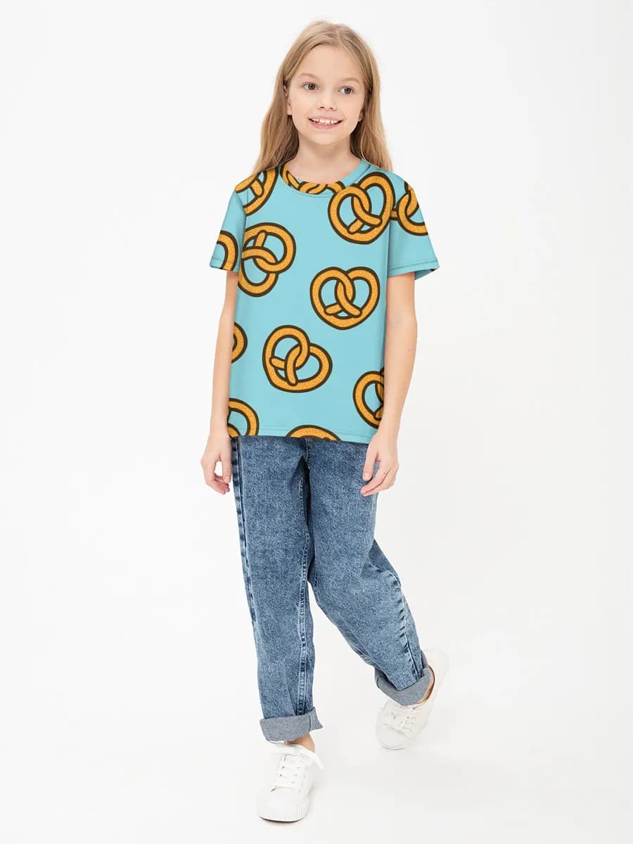 Children's cotton T-shirt (for girls. Copy)