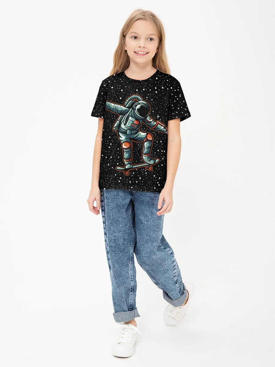 Children's cotton T-shirt (for girls. Copy)