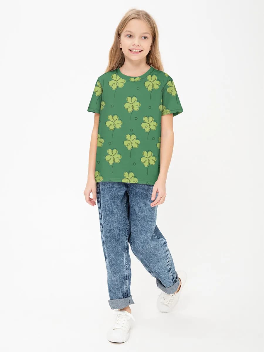 Children's cotton T-shirt (for girls. Copy)