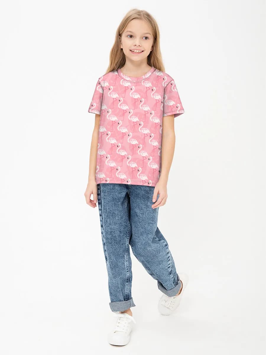 Children's cotton T-shirt (for girls. Copy)