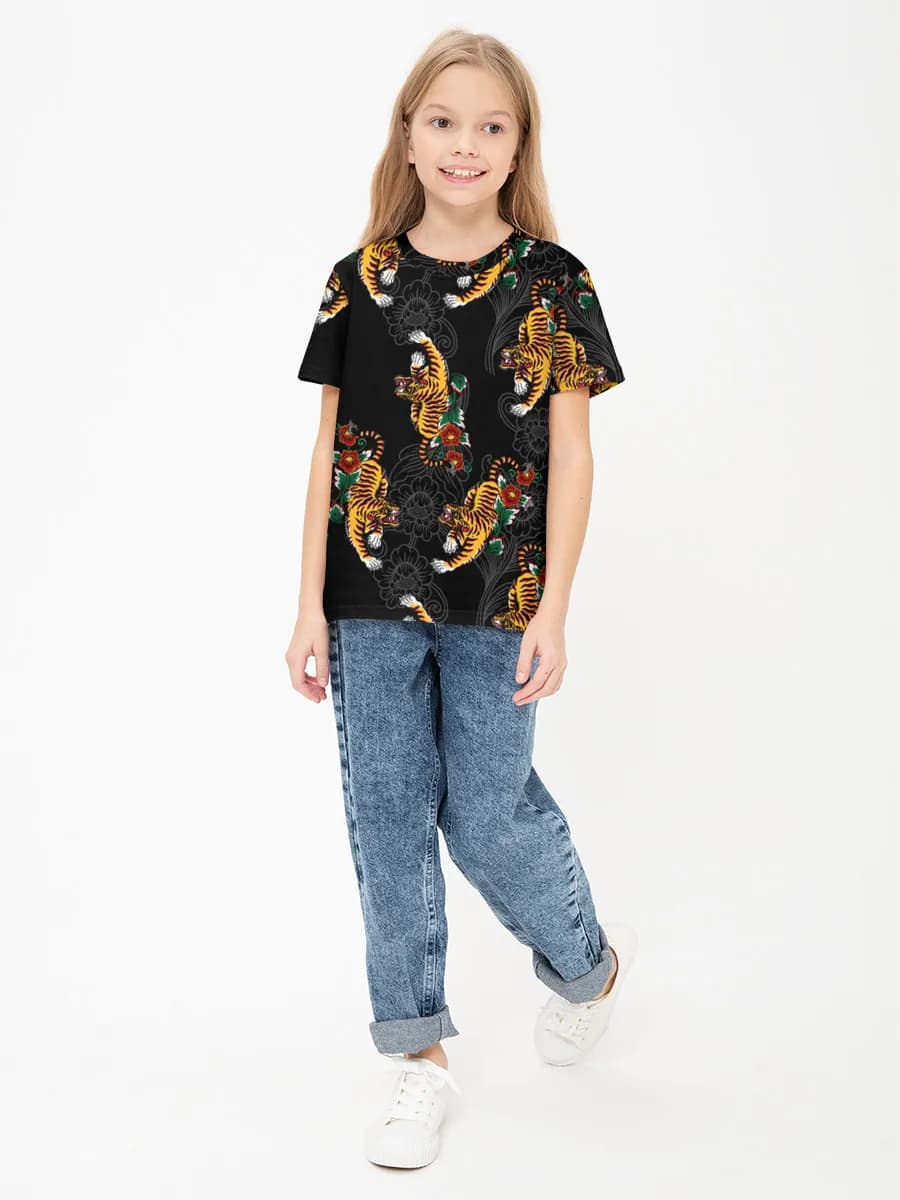 Children's cotton T-shirt (for girls. Copy)
