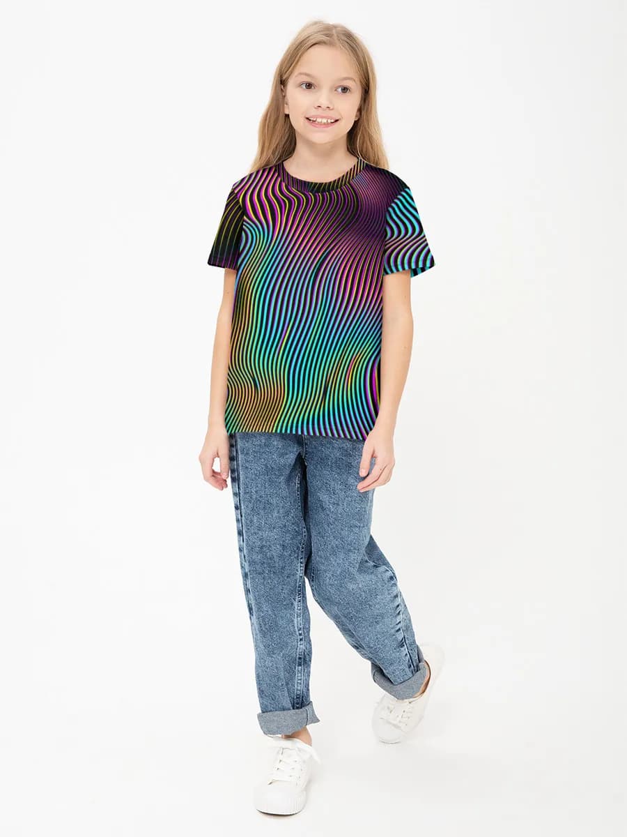 Children's cotton T-shirt (for girls. Copy)