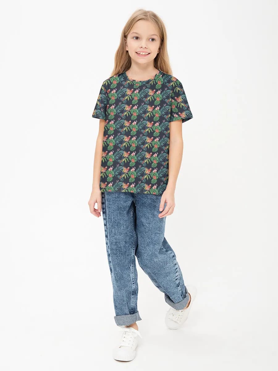 Children's cotton T-shirt (for girls. Copy)