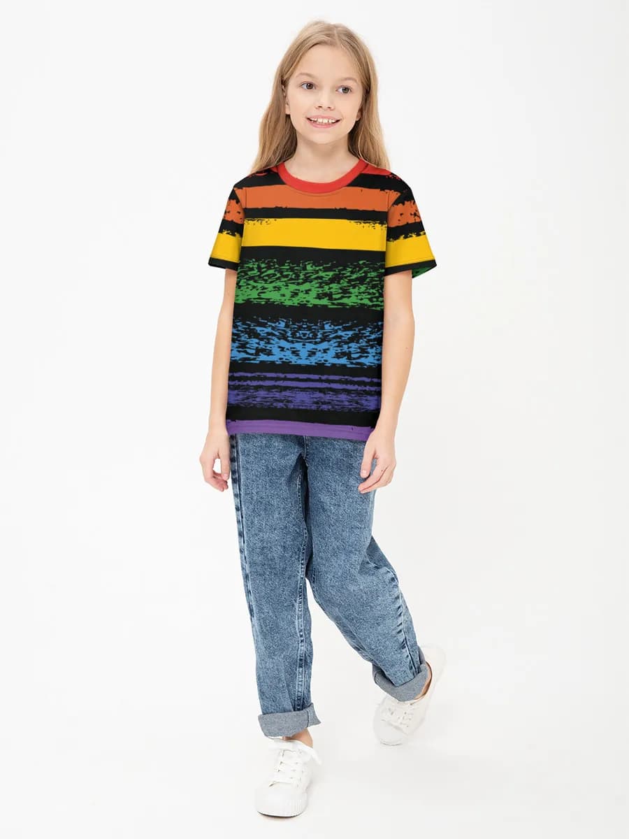 Children's cotton T-shirt (for girls. Copy)