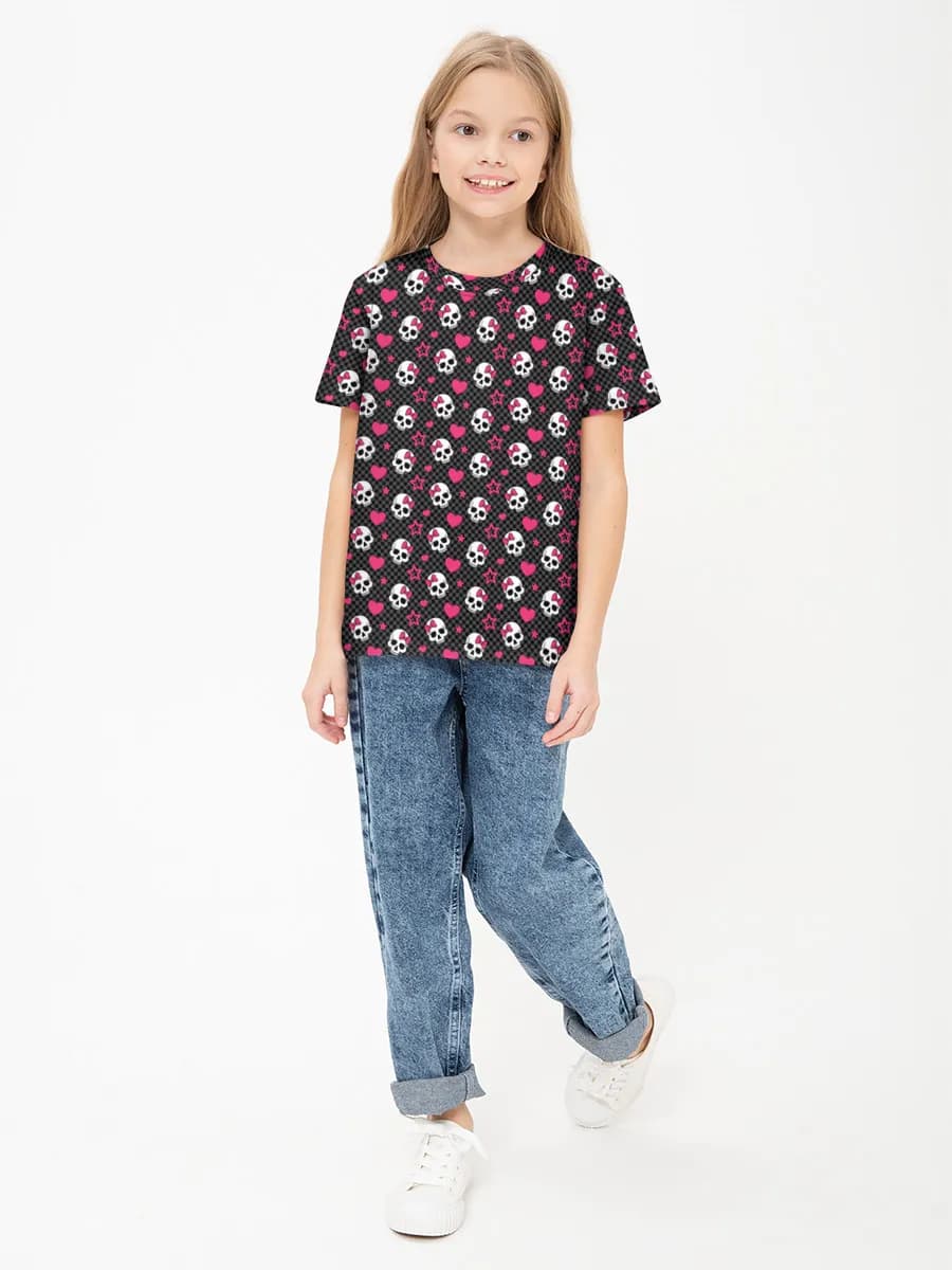 Children's cotton T-shirt (for girls. Copy)