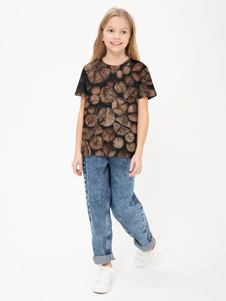 Children's cotton T-shirt (for girls. Copy)