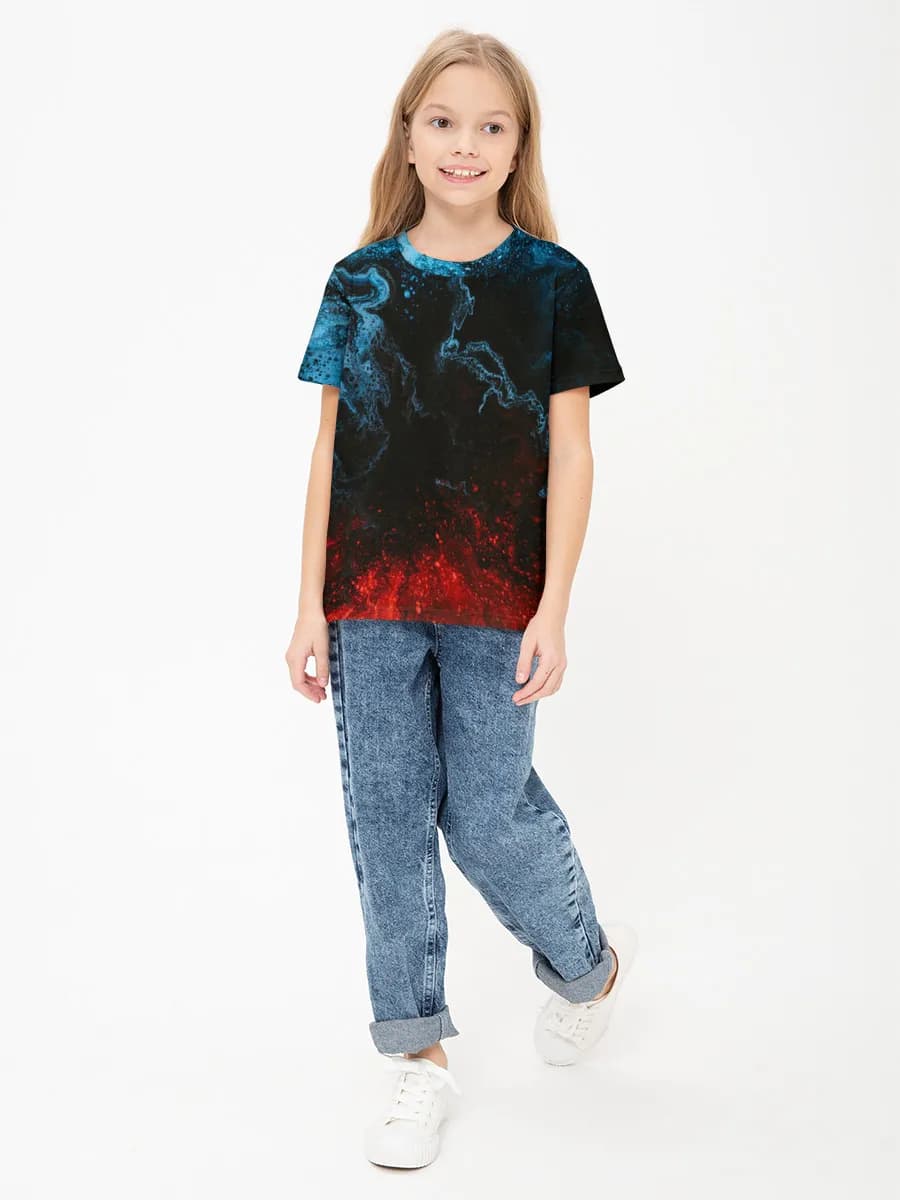 Children's cotton T-shirt (for girls. Copy)