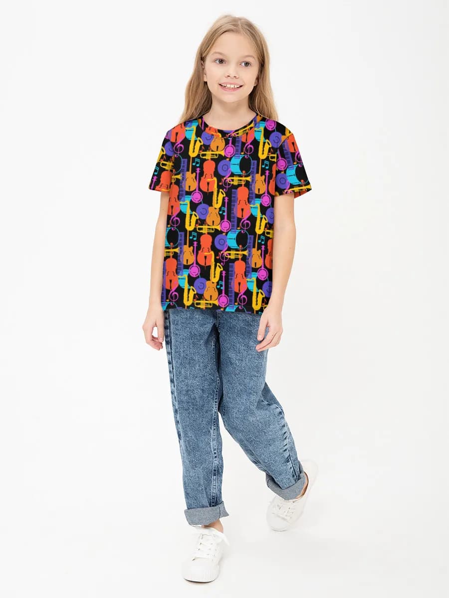 Children's cotton T-shirt (for girls. Copy)