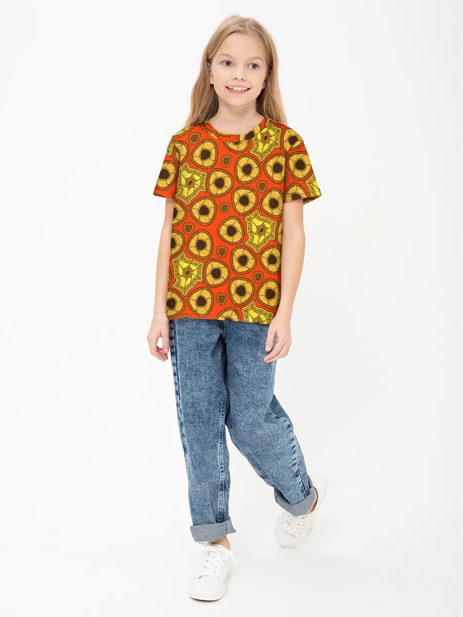 Children's cotton T-shirt (for girls. Copy)