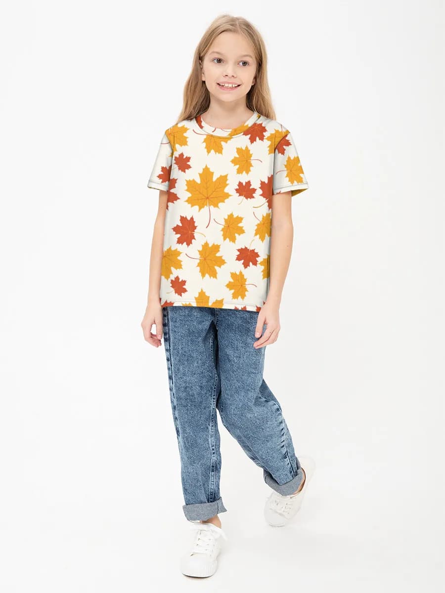 Children's cotton T-shirt (for girls. Copy)