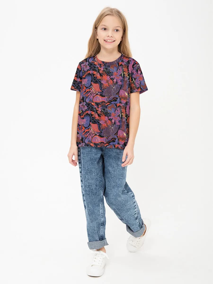 Children's cotton T-shirt (for girls. Copy)