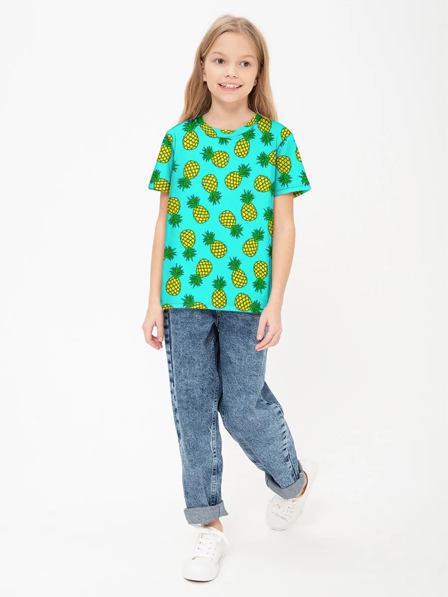 Children's cotton T-shirt (for girls. Copy)