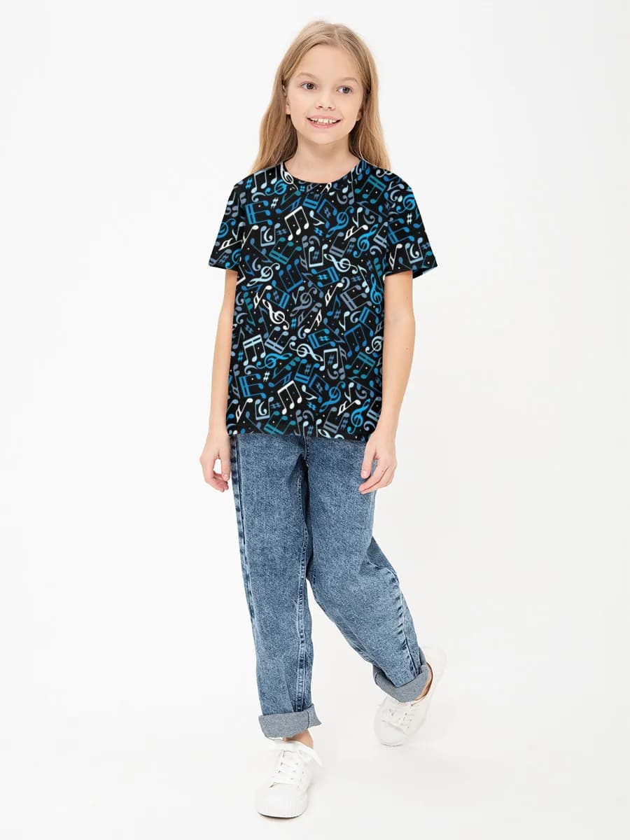 Children's cotton T-shirt (for girls. Copy)