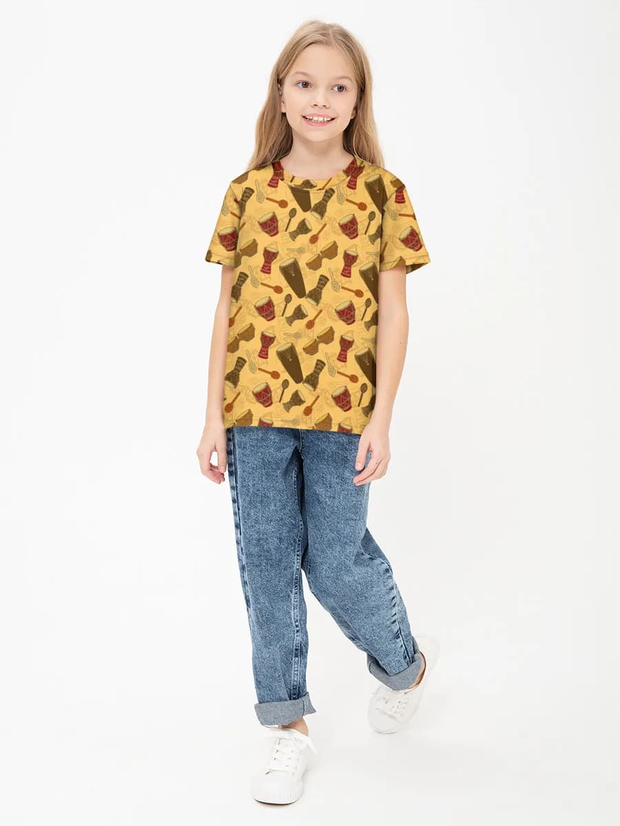 Children's cotton T-shirt (for girls. Copy)