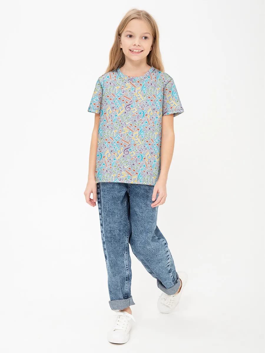 Children's cotton T-shirt (for girls. Copy)
