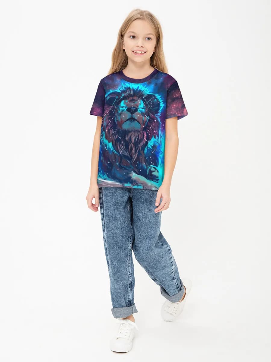 Cosmic Neon Lion