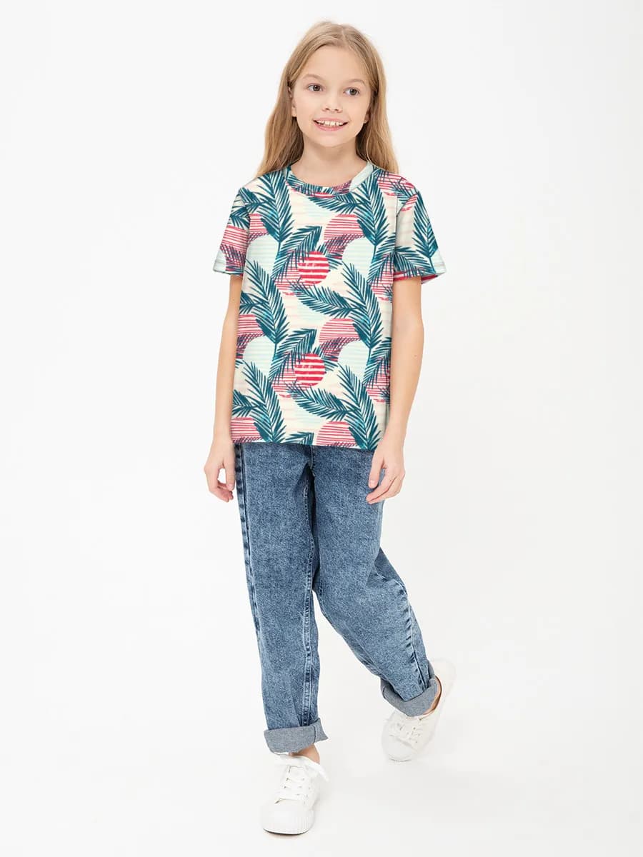 Children's cotton T-shirt (for girls. Copy)