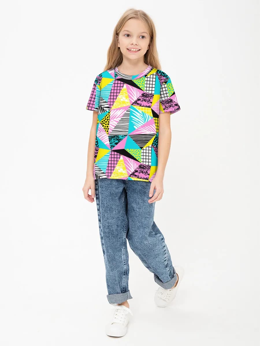 Children's cotton T-shirt (for girls. Copy)