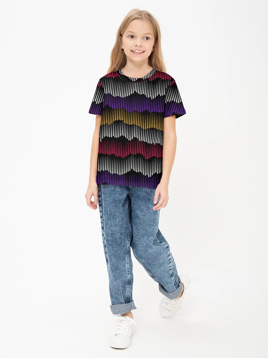 Children's cotton T-shirt (for girls. Copy)