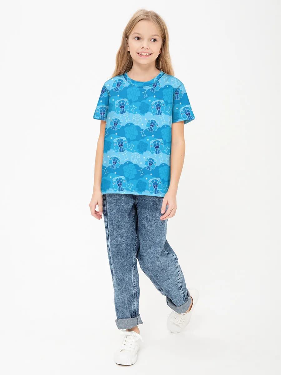 Children's cotton T-shirt (for girls. Copy)