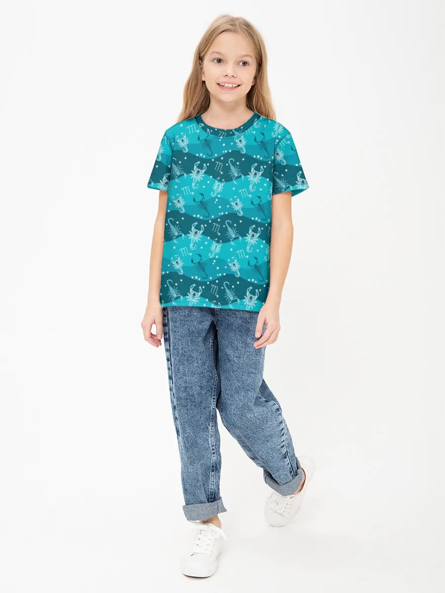 Children's cotton T-shirt (for girls. Copy)