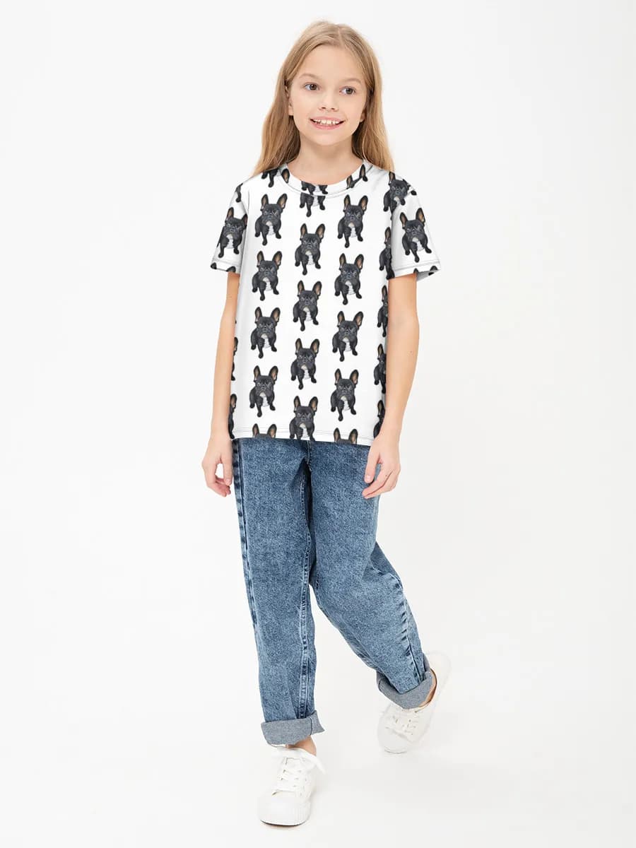 Children's cotton T-shirt (for girls. Copy)