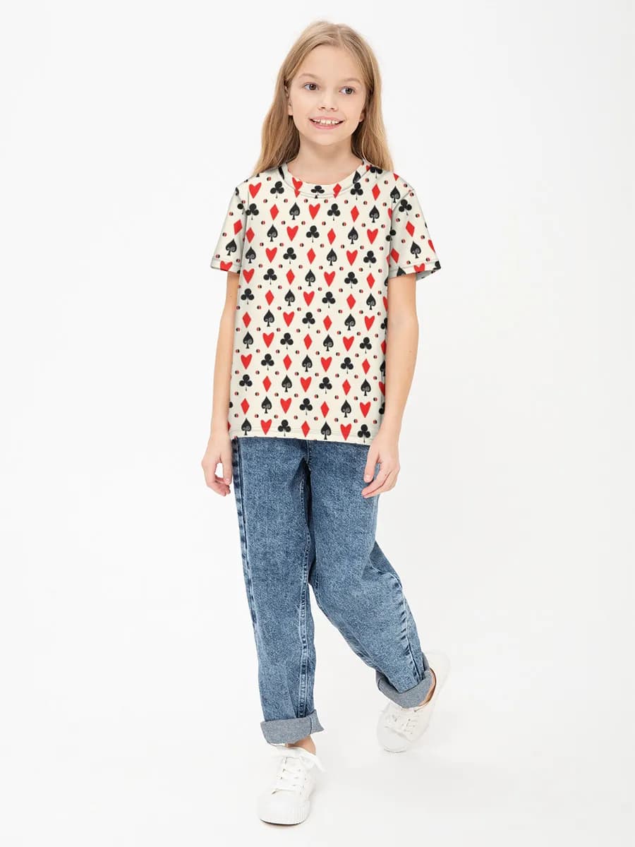Children's cotton T-shirt (for girls. Copy)
