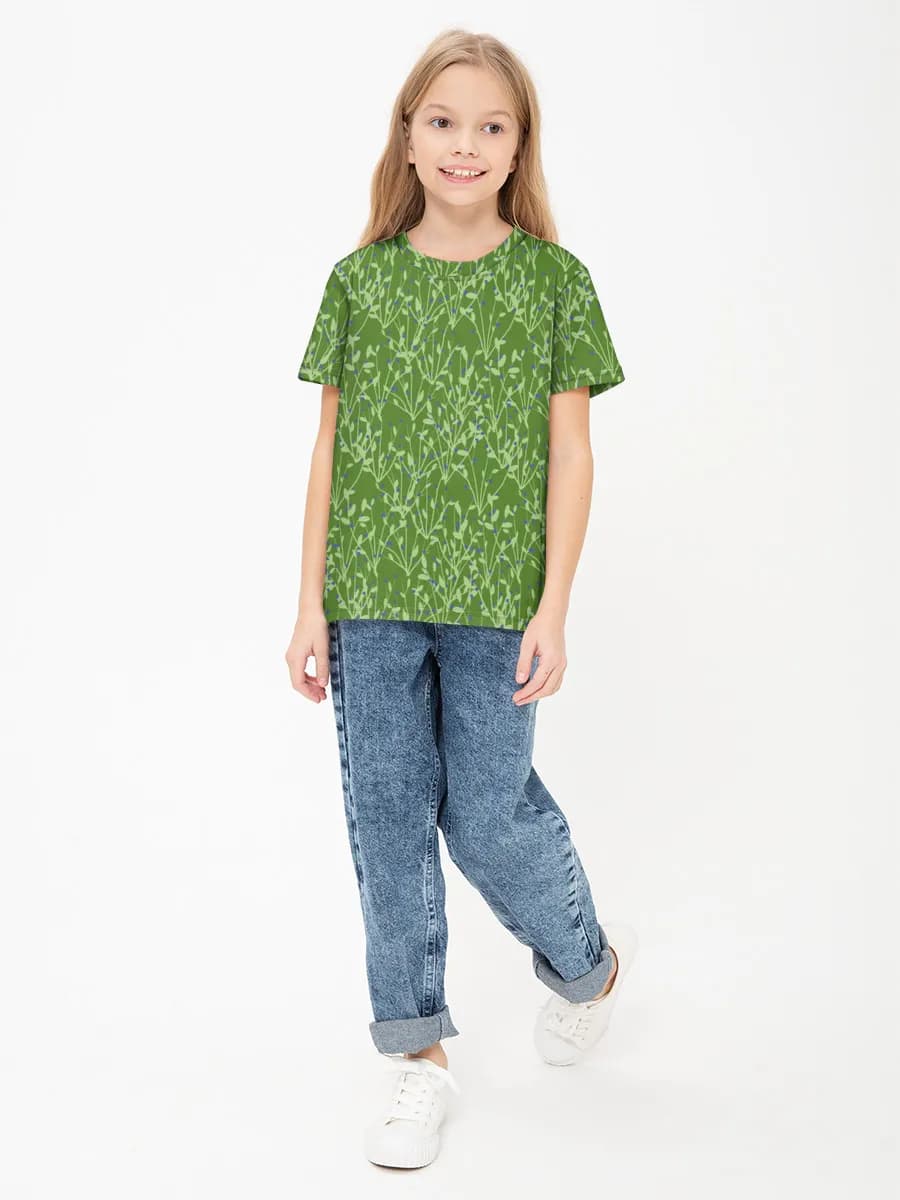 Children's cotton T-shirt (for girls. Copy)