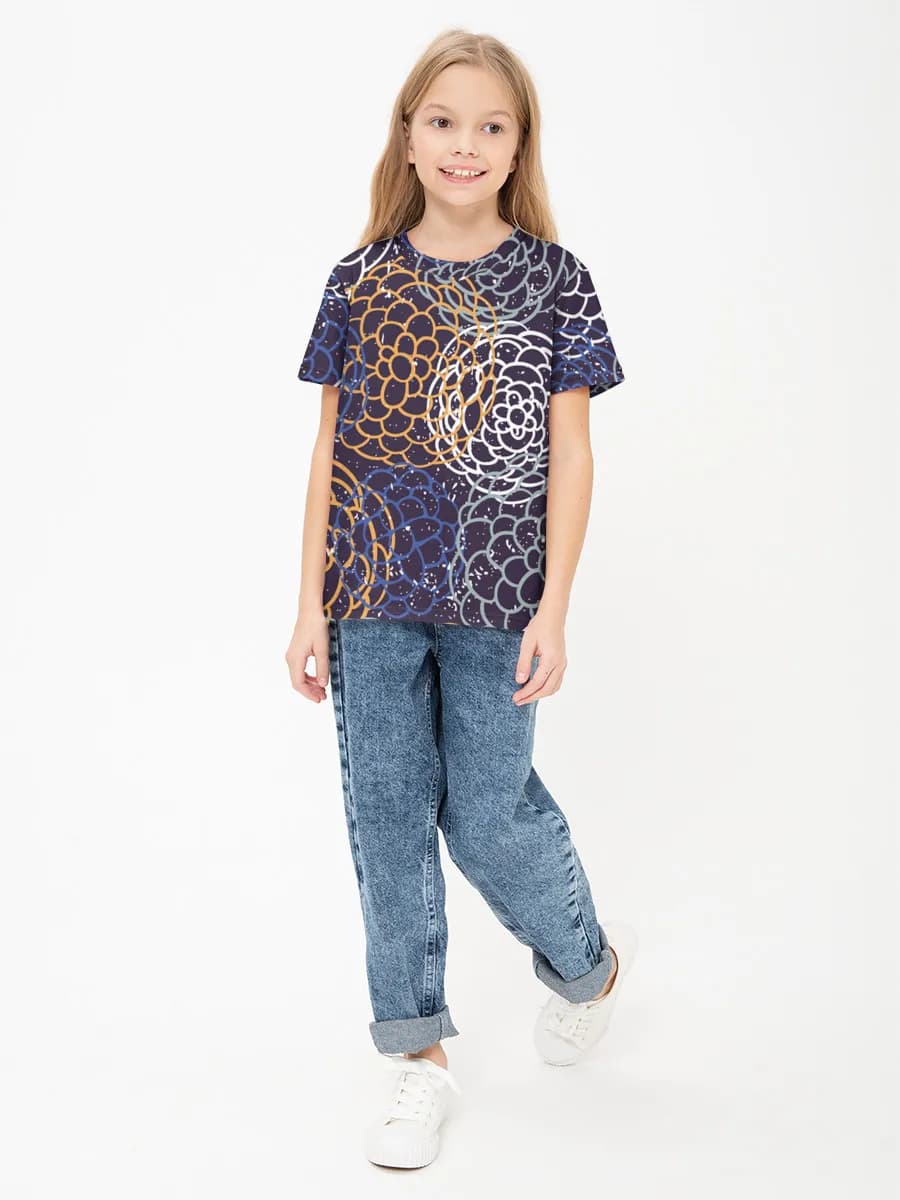 Children's cotton T-shirt (for girls. Copy)