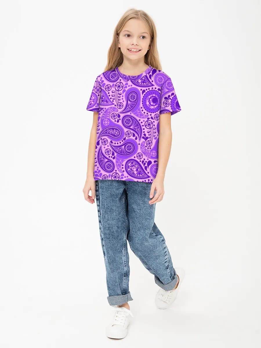 Children's cotton T-shirt (for girls. Copy)