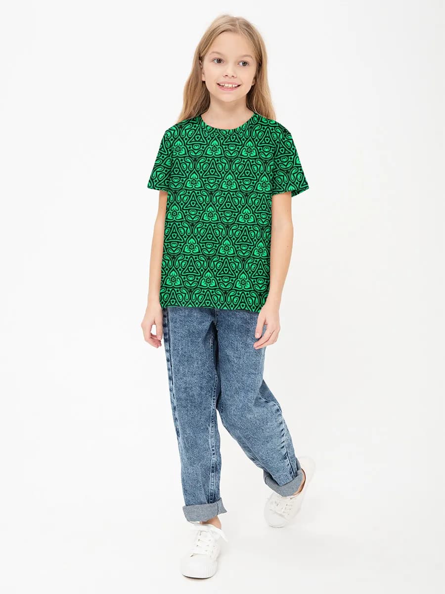 Children's cotton T-shirt (for girls. Copy)