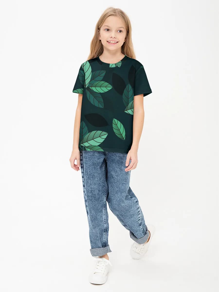 Children's cotton T-shirt (for girls. Copy)
