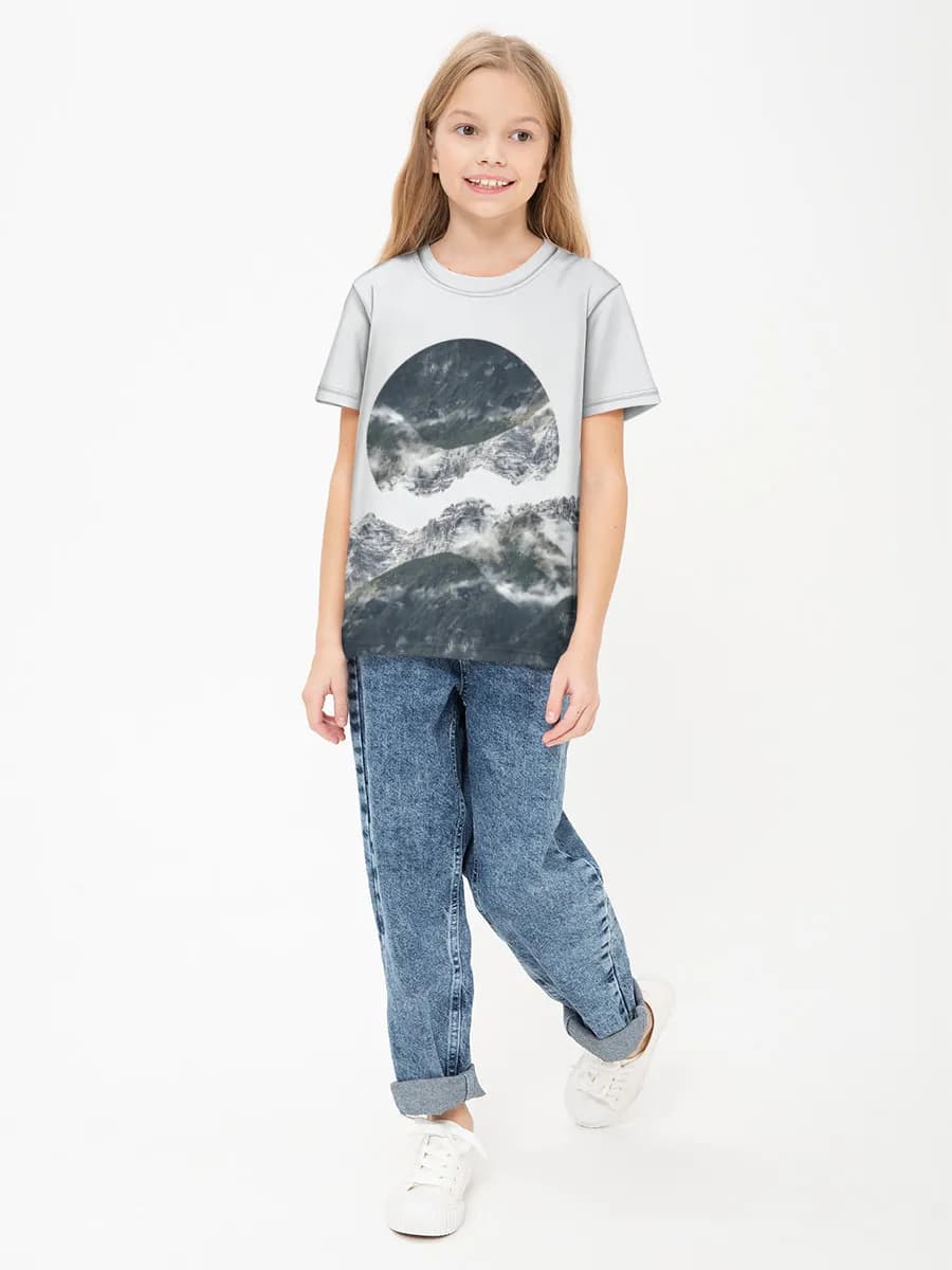 Children's cotton T-shirt (for girls. Copy)