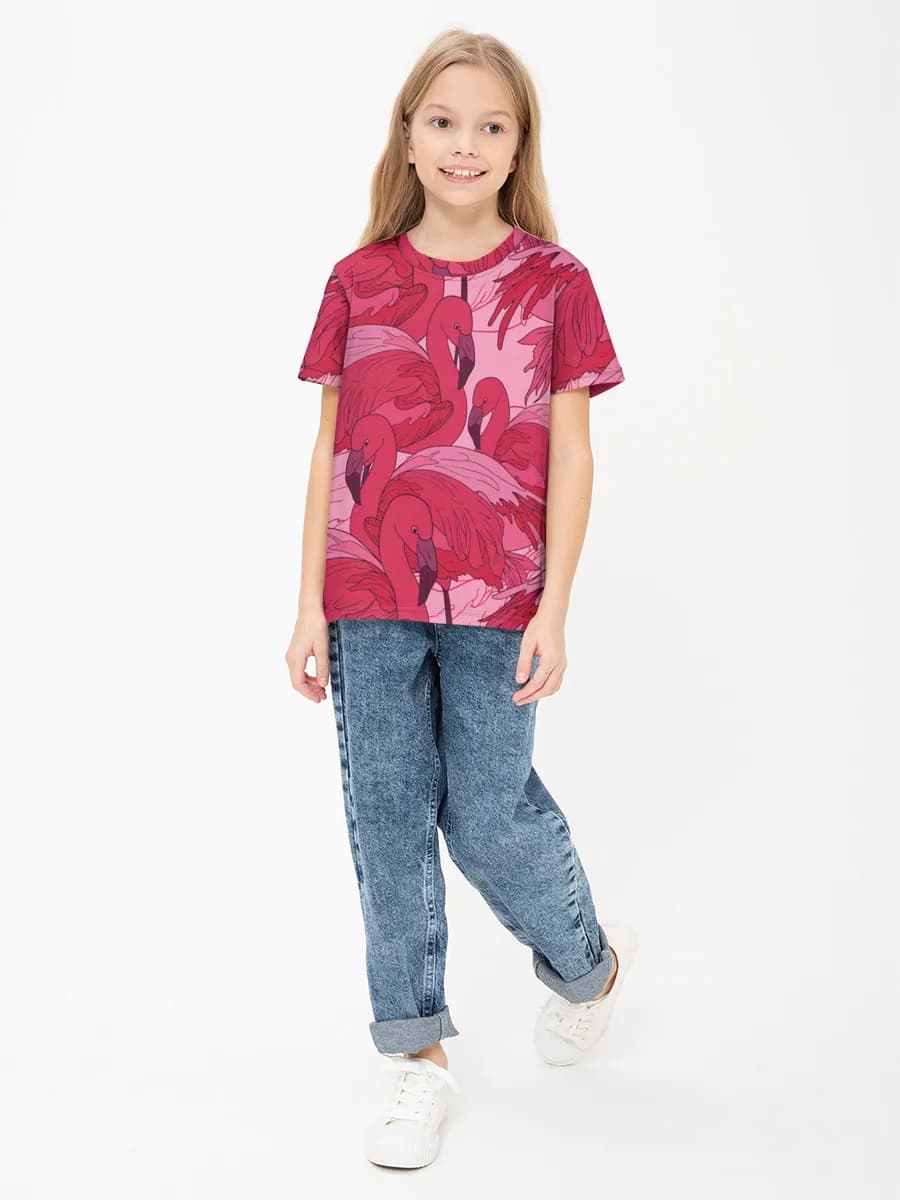 Children's cotton T-shirt (for girls. Copy)