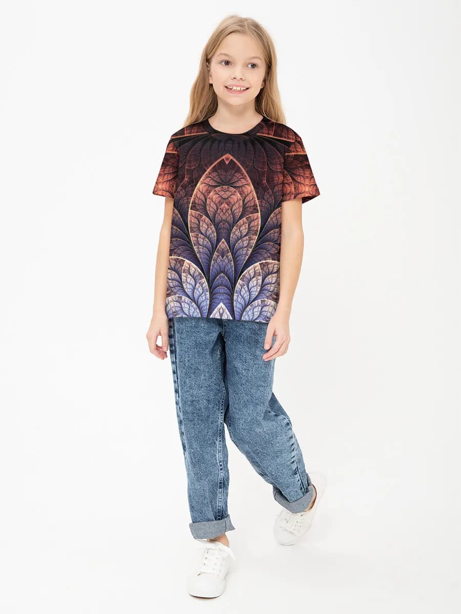 Children's cotton T-shirt (for girls. Copy)