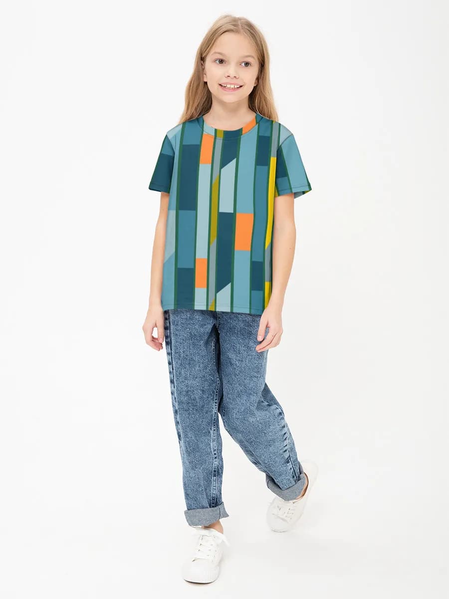 Children's cotton T-shirt (for girls. Copy)