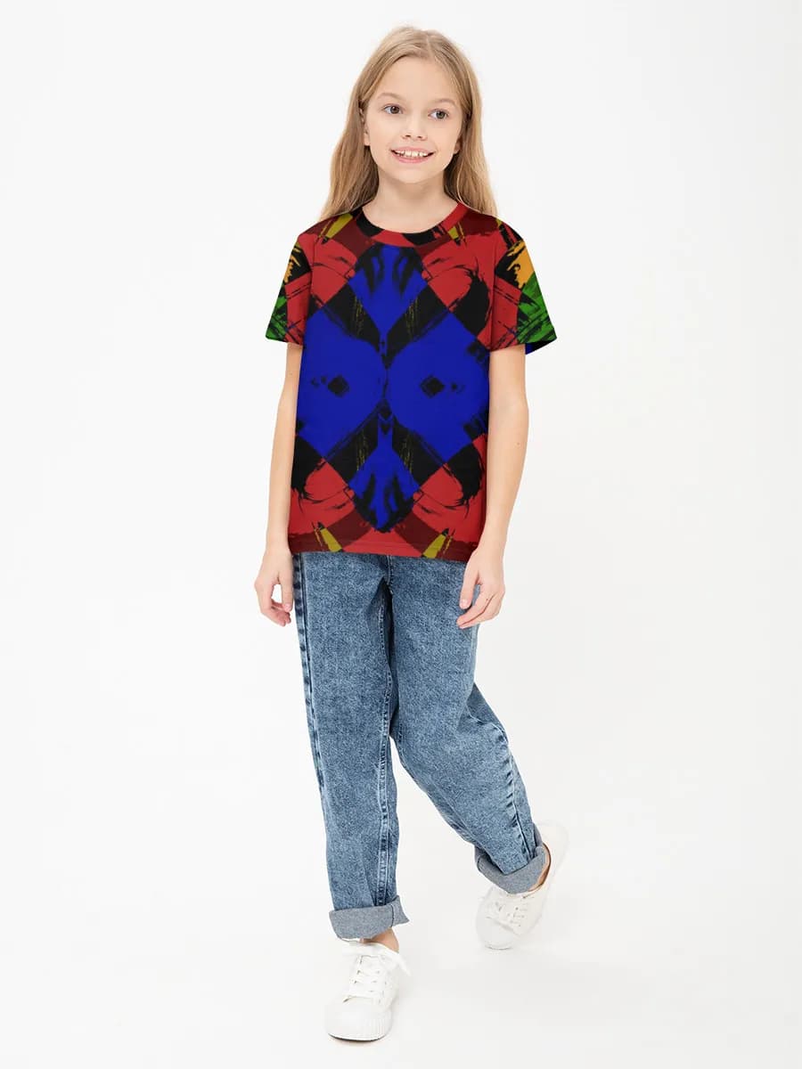 Children's cotton T-shirt (for girls. Copy)