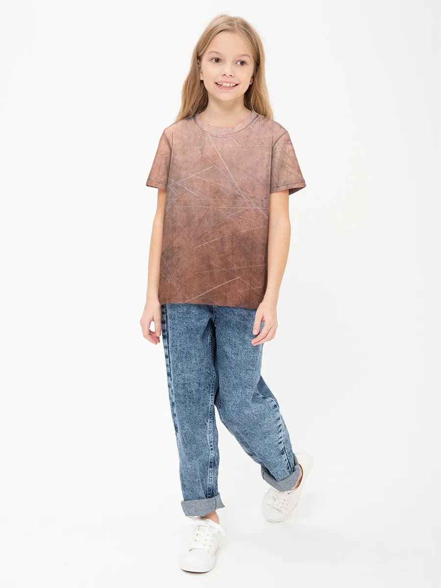 Children's cotton T-shirt (for girls. Copy)