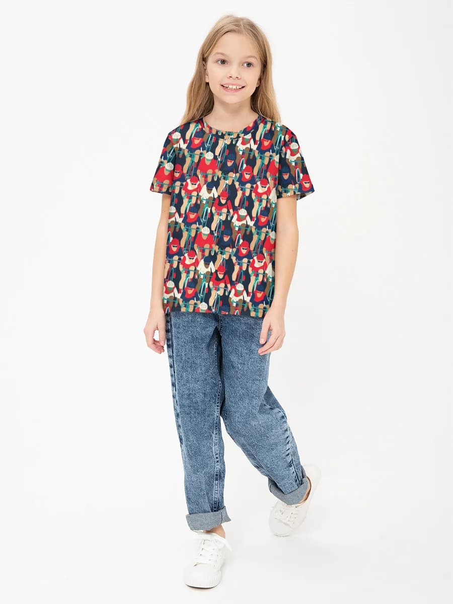 Children's cotton T-shirt (for girls. Copy)