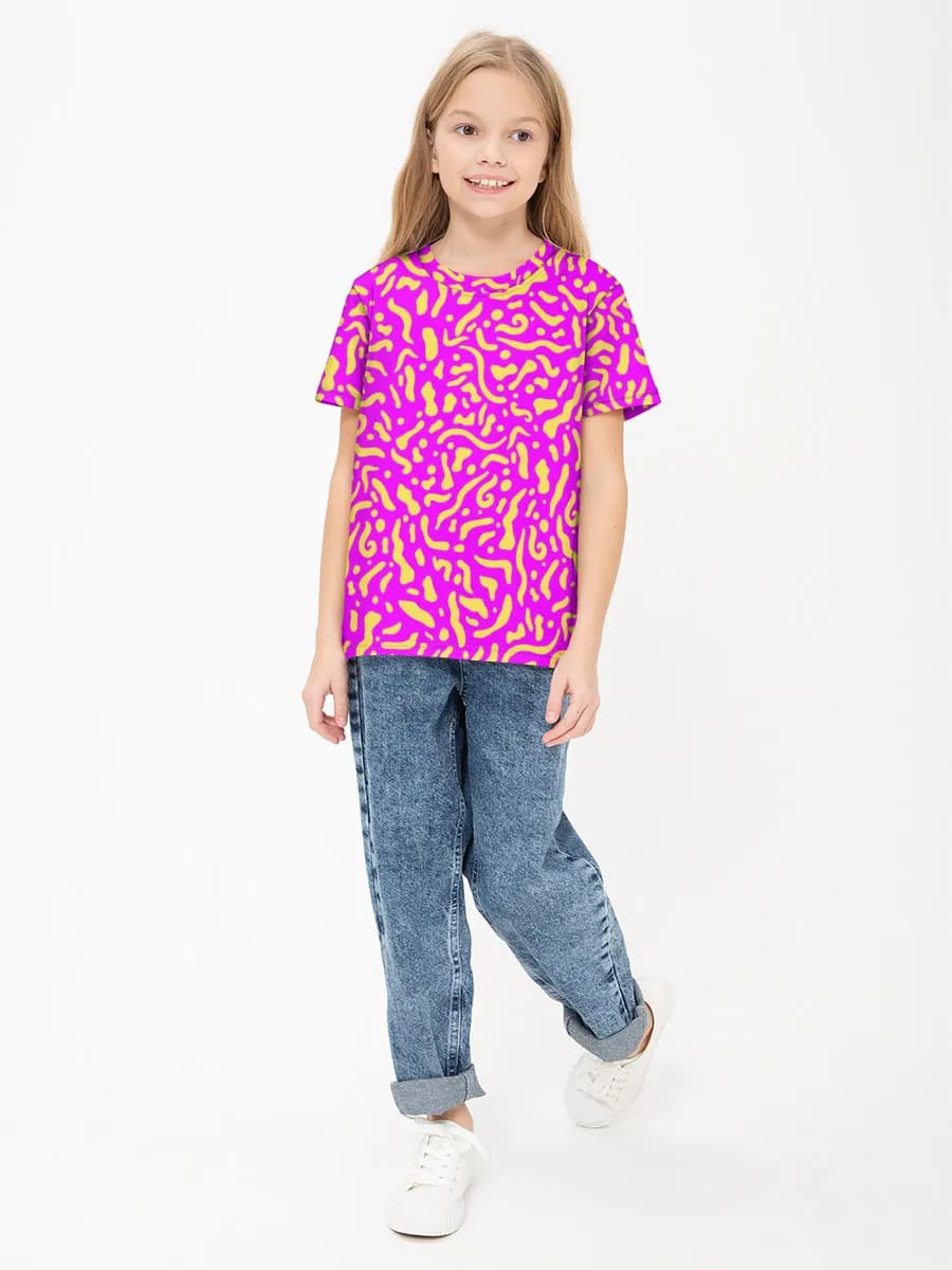 Children's cotton T-shirt (for girls. Copy)