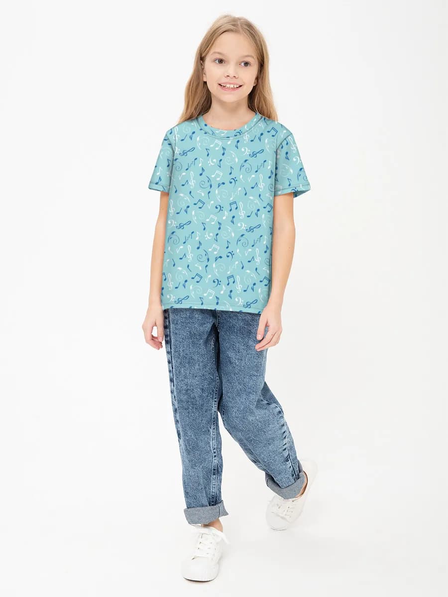 Children's cotton T-shirt (for girls. Copy)