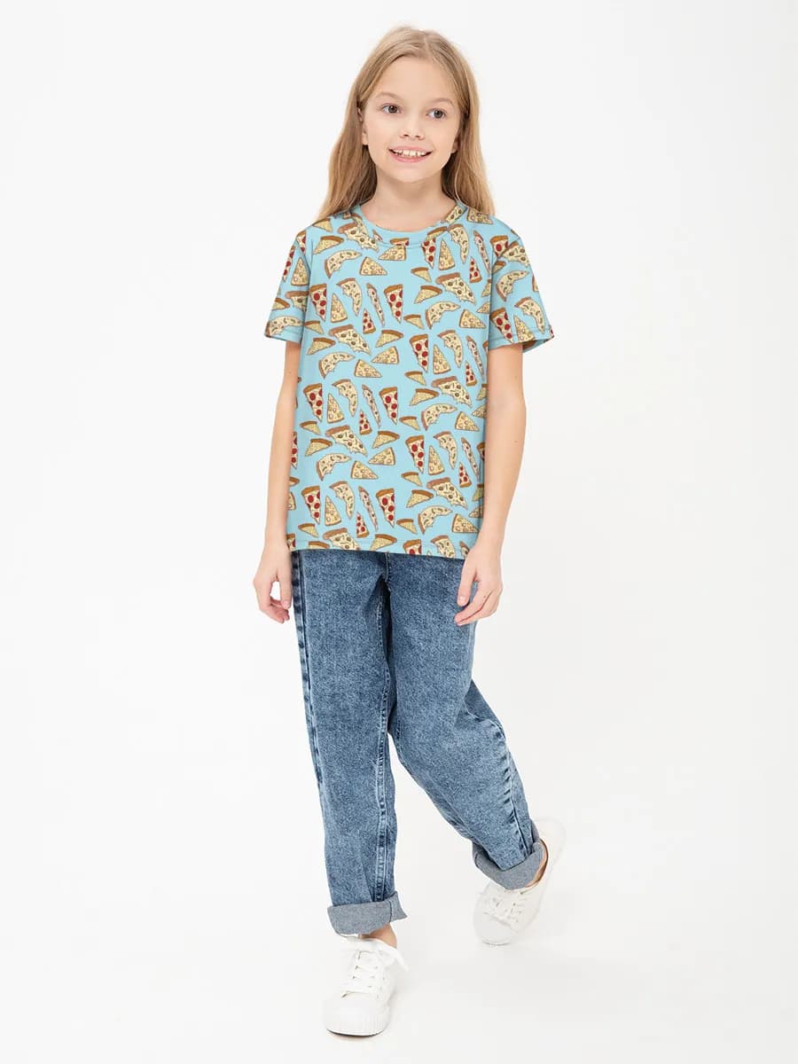 Children's cotton T-shirt (for girls. Copy)