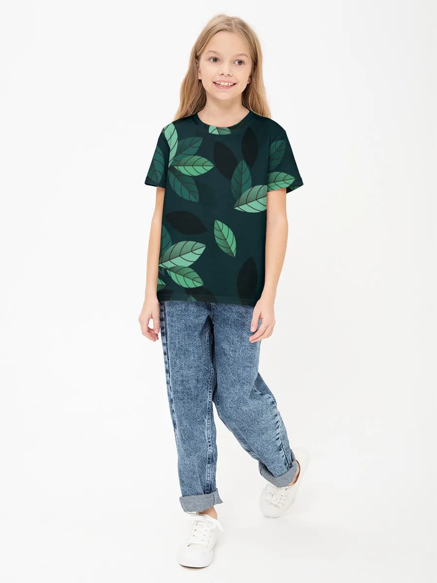 Children's cotton T-shirt (for girls. Copy)