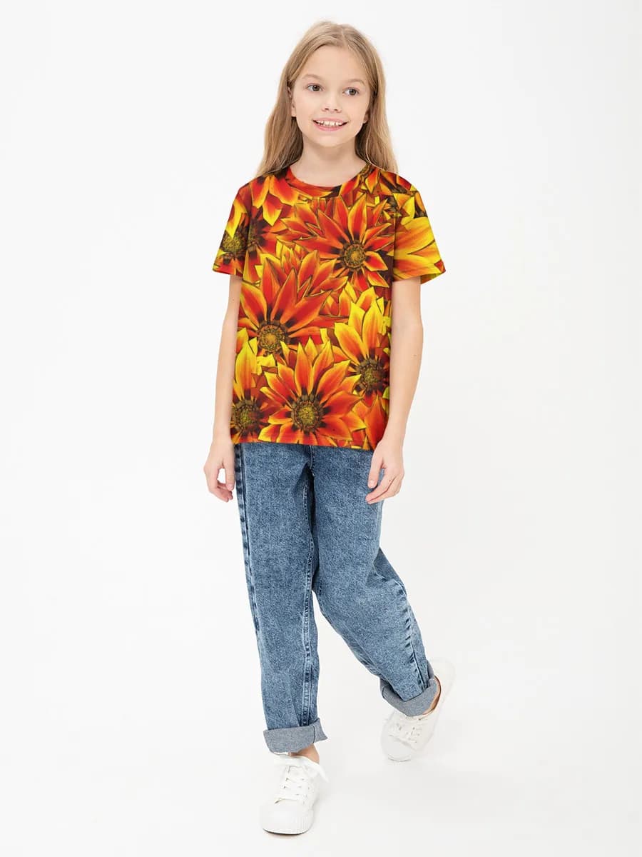 Children's cotton T-shirt (for girls. Copy)