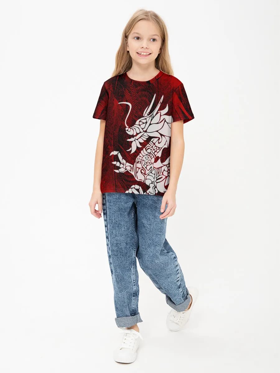 Children's cotton T-shirt (for girls. Copy)
