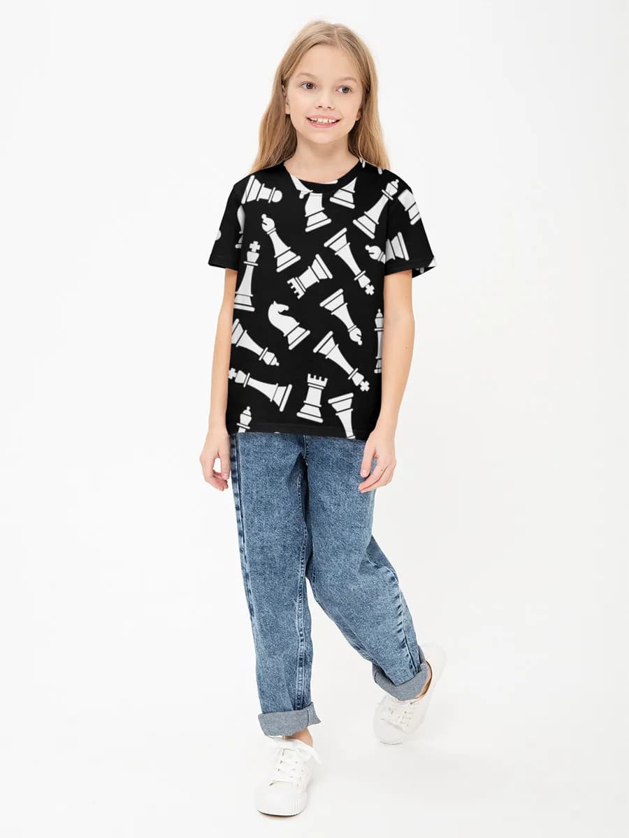 Children's cotton T-shirt (for girls. Copy)