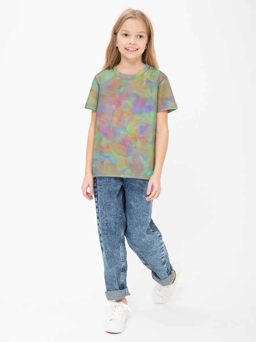 Children's cotton T-shirt (for girls. Copy)