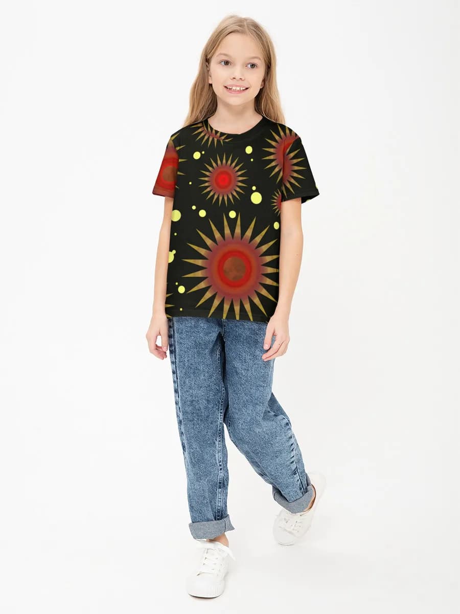 Children's cotton T-shirt (for girls. Copy)
